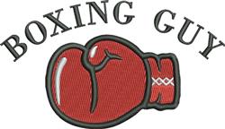 detailed guy machine embroidery pattern - Boxing Guy for decorative pillow covers