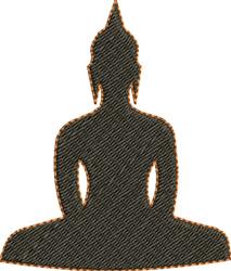 buddha beginner-friendly machine embroidery - Buddha for decorative wall hangings