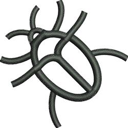 quick stitch outline machine embroidery pattern - Bug Outline for kitchen aprons