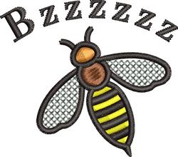 beginner-friendly bee machine embroidery pattern - Busy Bee for patchwork quilt blocks