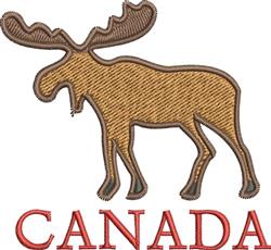 Canada Moose - 4x4 reindeer beginner-friendly embroidery design for reusable tote bags