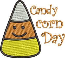 pumpkin detailed machine digital embroidery - Candy Corn Day perfect for Treat Bags
