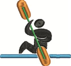 canoeing quick stitch machine embroidery - Canoeing perfect for reusable tote bags