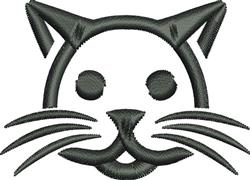kitten quick stitch machine embroidery - Cat Face perfect for reusable tote bags