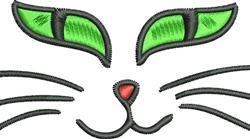 kitten quick stitch machine embroidery - Cat Face perfect for kitchen tea towels