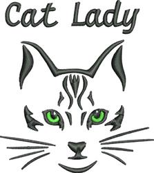 kitten beginner-friendly machine embroidery - Cat Lady perfect for kitchen tea towels