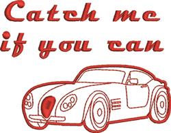 beginner-friendly catch machine embroidery pattern - Catch Me for reusable tote bags