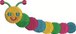 quick stitch caterpillar machine embroidery pattern - Caterpillar for cute baby onesies