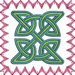 beginner-friendly knot machine embroidery pattern - Celtic Knot for decorative pillow covers