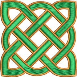 Celtic Knot Square - 4x4 square beginner-friendly embroidery design for patchwork quilt blocks