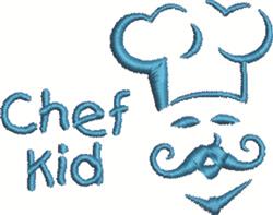 Chef Kid - 4x4 kid quick stitch machine embroidery design perfect for Chef Jackets