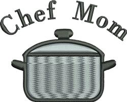 Chef Mom - 4x4 mom beginner-friendly machine embroidery design for kitchen aprons