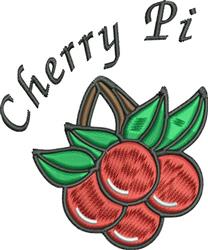 beginner-friendly leaf machine embroidery pattern - Cherries for decorative pillow covers