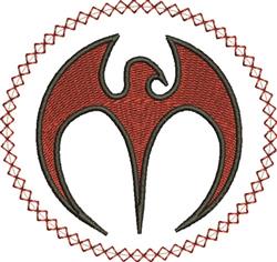 bird beginner-friendly machine embroidery - Circle Bird perfect for kitchen aprons