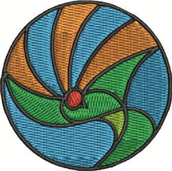 bird detailed machine digital embroidery - Circle Dove perfect for reusable tote bags