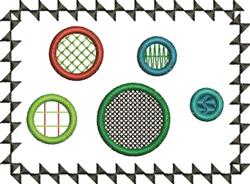 Circles - 5x7 circle beginner-friendly machine embroidery design for reusable tote bags