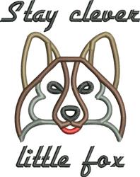 beginner-friendly fox machine embroidery pattern - Clever Fox for cute baby onesies