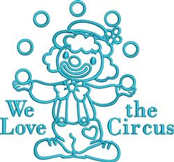 Cheerful clown juggling bubbles, wearing a flowered bowler hat and suspenders, in a playful circus style.