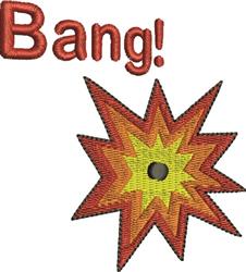 Comic explosion graphic with vibrant yellow and red colors, featuring playful text 'Bang!' above.