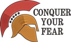 detailed fear machine embroidery pattern - Conquer Fear perfect for Sports Jerseys