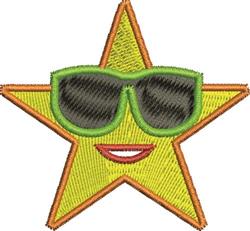 Cool Star - 4x4 star beginner-friendly machine embroidery design for reusable tote bags