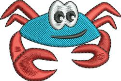 Crab - 4x4 crab beginner-friendly machine embroidery design for Holiday Sweaters