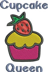 queen beginner-friendly machine embroidery - Cupcake Queen perfect for kitchen aprons
