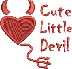 Cute Devil - 4x4 angel beginner-friendly embroidery design for reusable tote bags