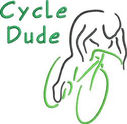 dude beginner-friendly machine embroidery - Cycle Dude perfect for reusable tote bags
