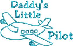 beginner-friendly pilot machine embroidery pattern - Daddys Pilot for decorative pillow covers