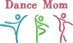 beginner-friendly mom machine embroidery pattern - Dance Mom perfect for T-Shirts