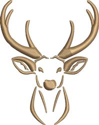 reindeer quick stitch machine embroidery - Deer Head perfect for Throw Pillows