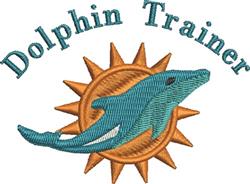 beginner-friendly sunflower machine embroidery pattern - Dolphin Trainer for Educational Materials