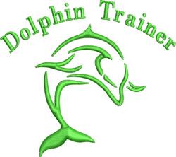beginner-friendly trainer machine embroidery pattern - Dolphin Trainer for Marine Life Education Programs
