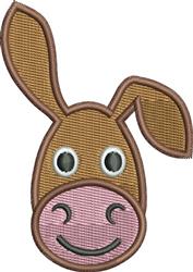 head beginner-friendly machine embroidery - Donkey Head perfect for reusable tote bags