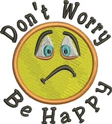 detailed worry machine embroidery pattern - Dont Worry for decorative pillow covers