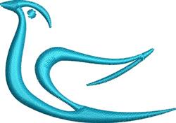 Dove - 4x4 bird quick stitch machine embroidery design for decorative pillow covers