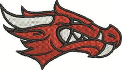detailed monster machine embroidery pattern - Dragon Head perfect for Costumes