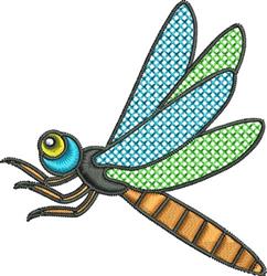 Dragonfly - 4x4 dragonfly beginner-friendly embroidery design for Kids Backpacks