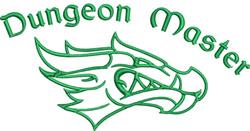 Dungeon Master - 5x7 monster beginner-friendly embroidery design for decorative pillow covers