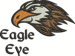detailed bird machine digital embroidery pattern - Eagle Eye perfect for Hats