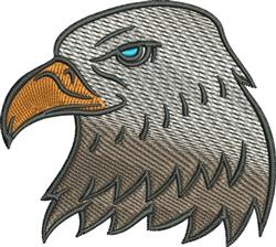 Eagle Head - 4x4 bird detailed machine machine embroidery design perfect for Hats