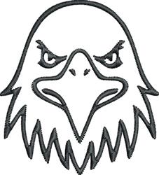 bird quick stitch machine embroidery - Eagle Head perfect for patchwork quilt blocks