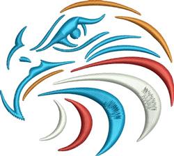 Eagle Head - 4x4 bird beginner-friendly machine embroidery design for kitchen aprons