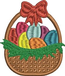 detailed easter basket machine embroidery pattern - Easter Basket for decorative pillow covers