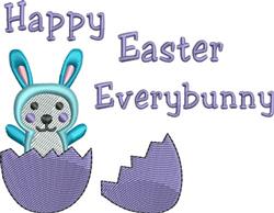 Easter Bunny Egg - 5x7 bunny rabbit detailed embroidery design for decorative pillow covers