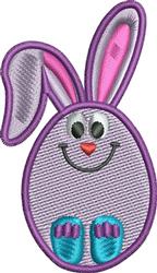 bunny rabbit beginner-friendly machine embroidery - Easter Bunny Egg for Tablecloths