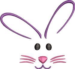 quick stitch easter bunny rabbit machine embroidery pattern - Easter Bunny for kitchen tea towels