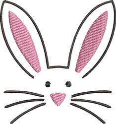 bunny rabbit beginner-friendly machine embroidery - Easter Bunny Face for decorative pillow covers
