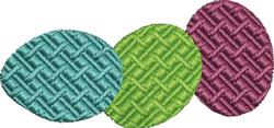 Easter Eggs - 4x4 egg beginner-friendly embroidery design for patchwork quilt blocks